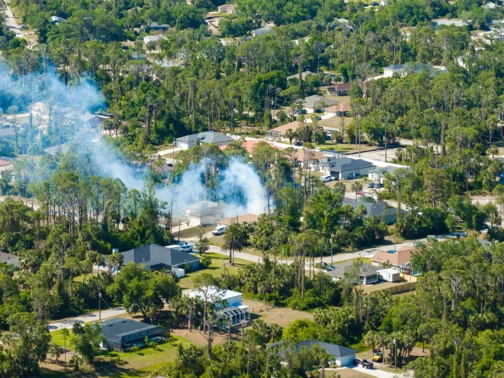 Defensible space fire risk North Idaho near Rathdrum Prairie